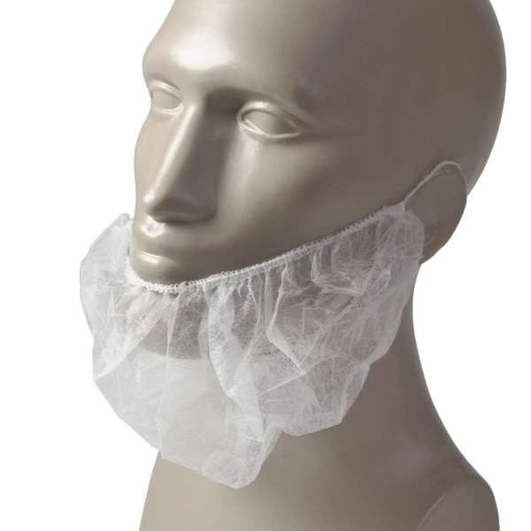 Amercareroyal Royal White Latex Free Polypropylene Beard Protector, PK1000 RBP1M